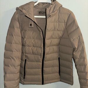 Michael Kors Taupe Puffer Jacket